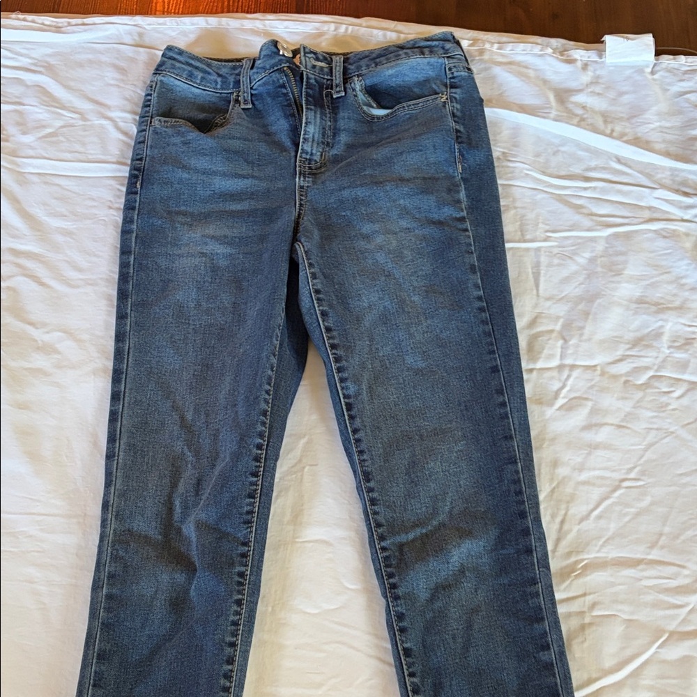 SO High Rise Blue Jeggings